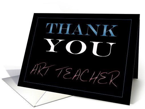 Thank You Art Teacher card (442886)