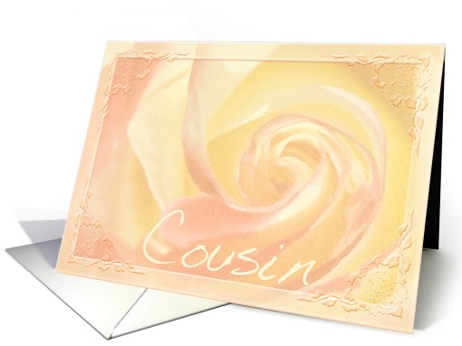 Cousin, I miss you, Heart of the Rose card (443327)