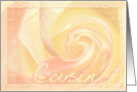Cousin, I miss you, Heart of the Rose card