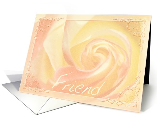 Friend, I miss you, Heart of the Rose card (443337)