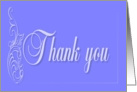 Elegant Thank you Note card