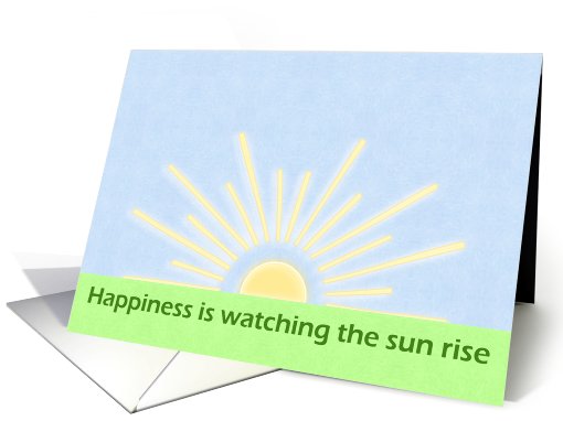 Sunrise Happiness card (451809)