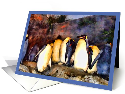 Penguin Crowd card (451814)