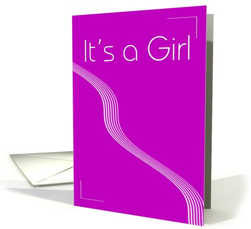 Baby Girl Announcement card (454053)