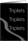 Triplet Announcement card