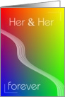 Civil Union, Her and Her card