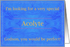 Godson, be a Very Special Acolyte card