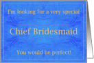 Perfect Chief Bridesmaid card