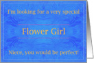 Niece, Perfect Flower Girl card