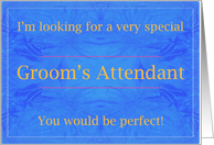Perfect Groom’s Attendant card