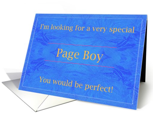 Perfect Page Boy card (455582)