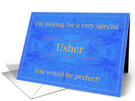 Perfect Usher card (455613)