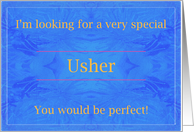 Perfect Usher card