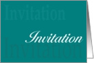 Invitation general card