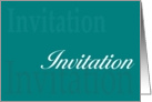 Networking Invitation card