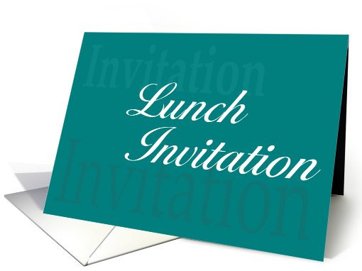 Business Lunch Invitation card (456896)