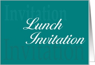 Business Lunch Invitation card