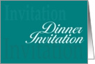 Dinner Invitation card