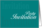 Party Invitation general card