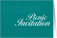 Picnic Invitation card