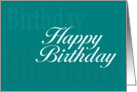 Happy Birthday from business group card