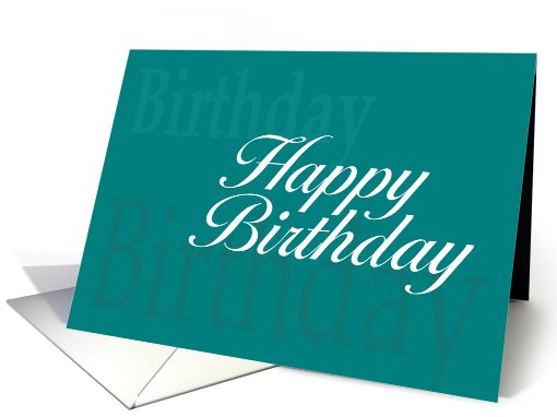 Happy Birthday from business group card (456923)