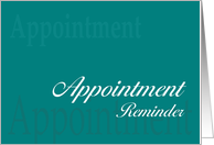 Appointment Reminder card