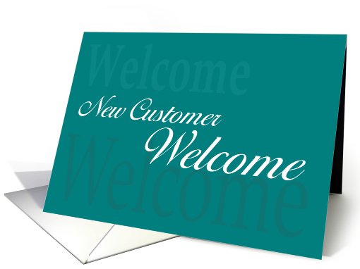 New Customer Welcome card (456932)