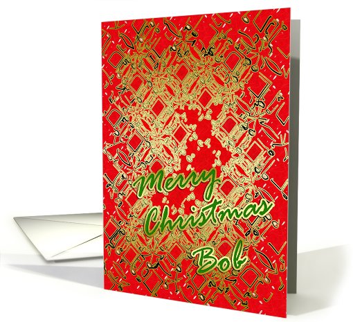 Merry Christmas Bob card (459443)