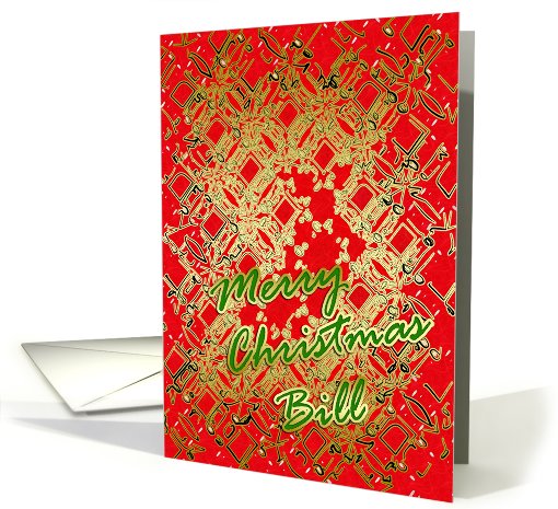 Merry Christmas Bill card (459446)