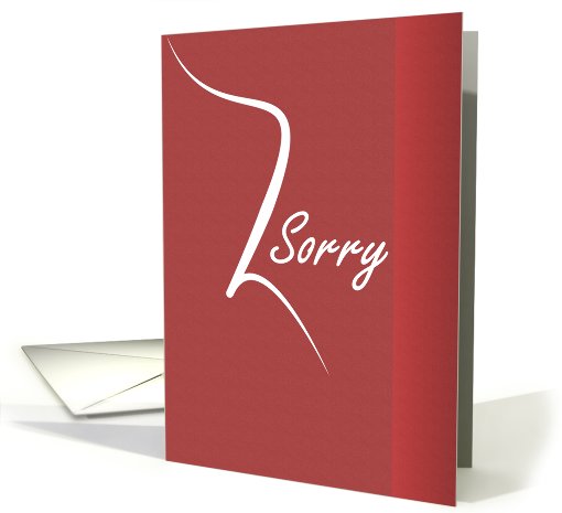Customer Apology card (459956)