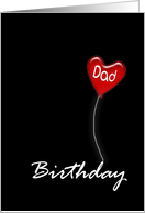 Dad, Happy Birthday Balloon card