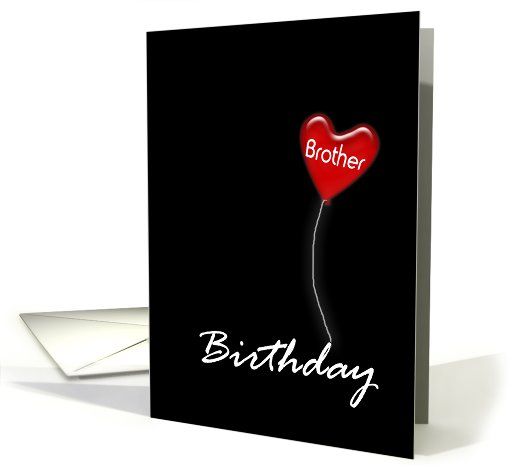 Brother, Happy Birthday Balloon card (459979)