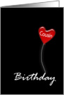 Cousin, Happy Birthday Balloon card