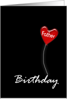 Father, Happy Birthday Balloon card