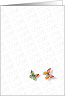 Secret Butterfly Love card