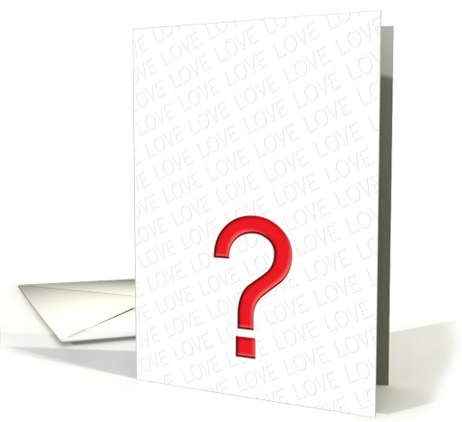 Do you love me? card (462006)