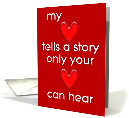 My heart whispers of Love card (462010)