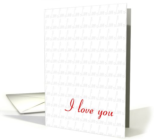 I love you card (462028)