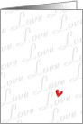 I Love You card