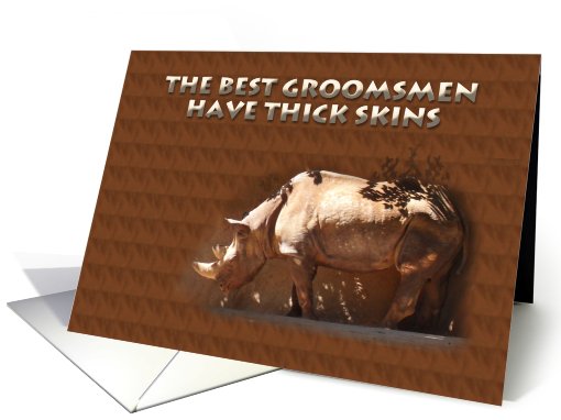 Funny Groomsman Request card (462115)