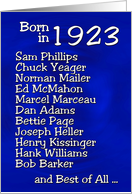 Born in 1923, Happy Birthday card