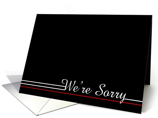 Customer Apology card (464201)