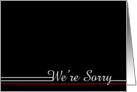 Customer Apology card