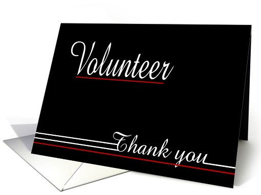 Thank you Volunteer card (464203)