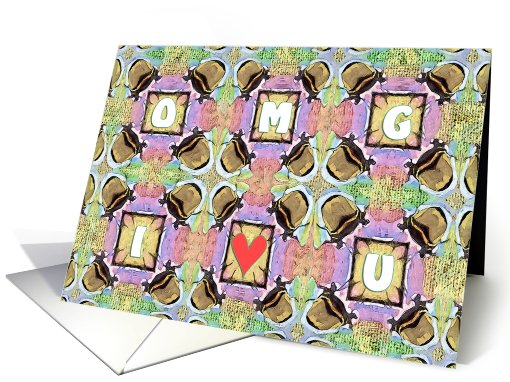 OMG I love U card (464612)