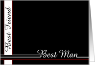 Best Friend, be my Best Man card