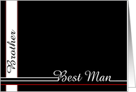 Brother, be my Best Man card