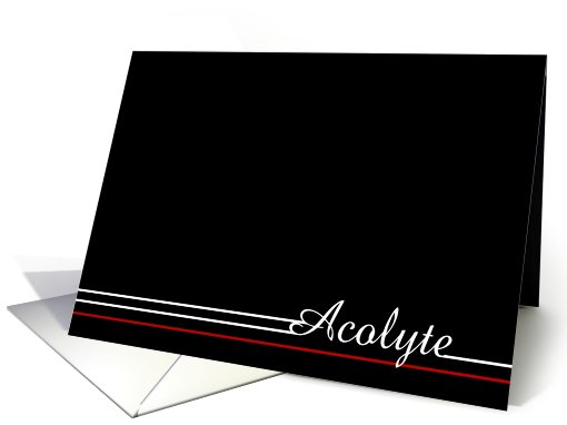Thank you for being Acolyte card (466992)