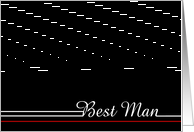 Thank you for being Best Man card